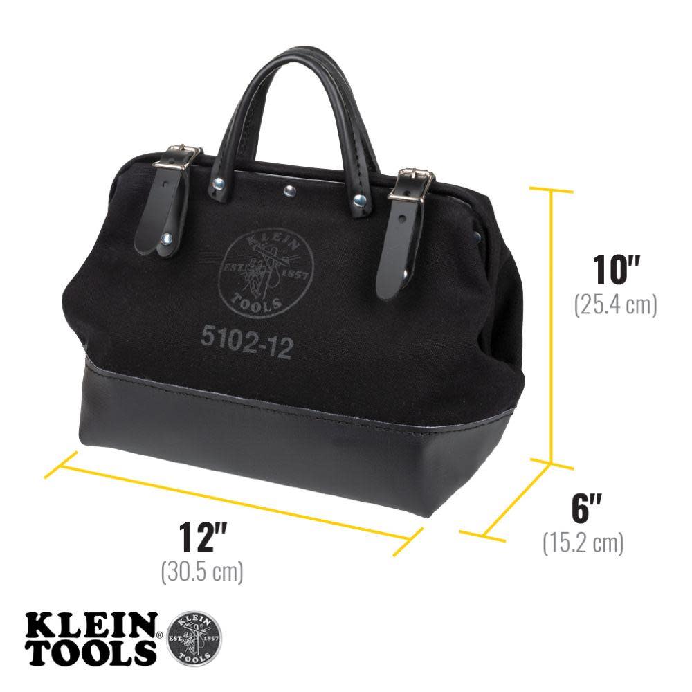 Klein 12 Canvas Tool Bag Black