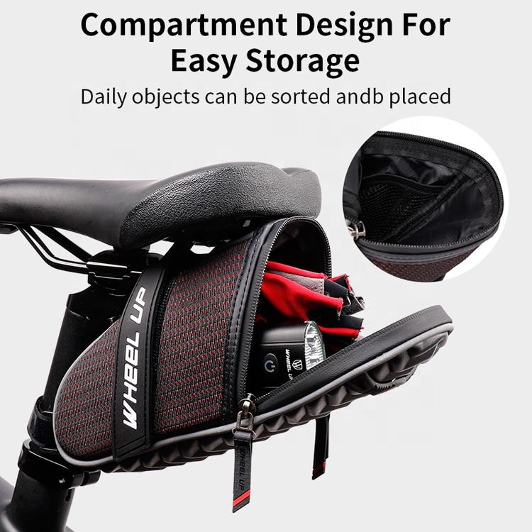 WHEEL UP Rainproof Riding Sport Large Capacity Pannier Cycling Bike Tail Bicycle Saddle Bag