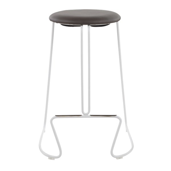 Strick and Bolton Anya Counter Stool in White Metal - Set of 2