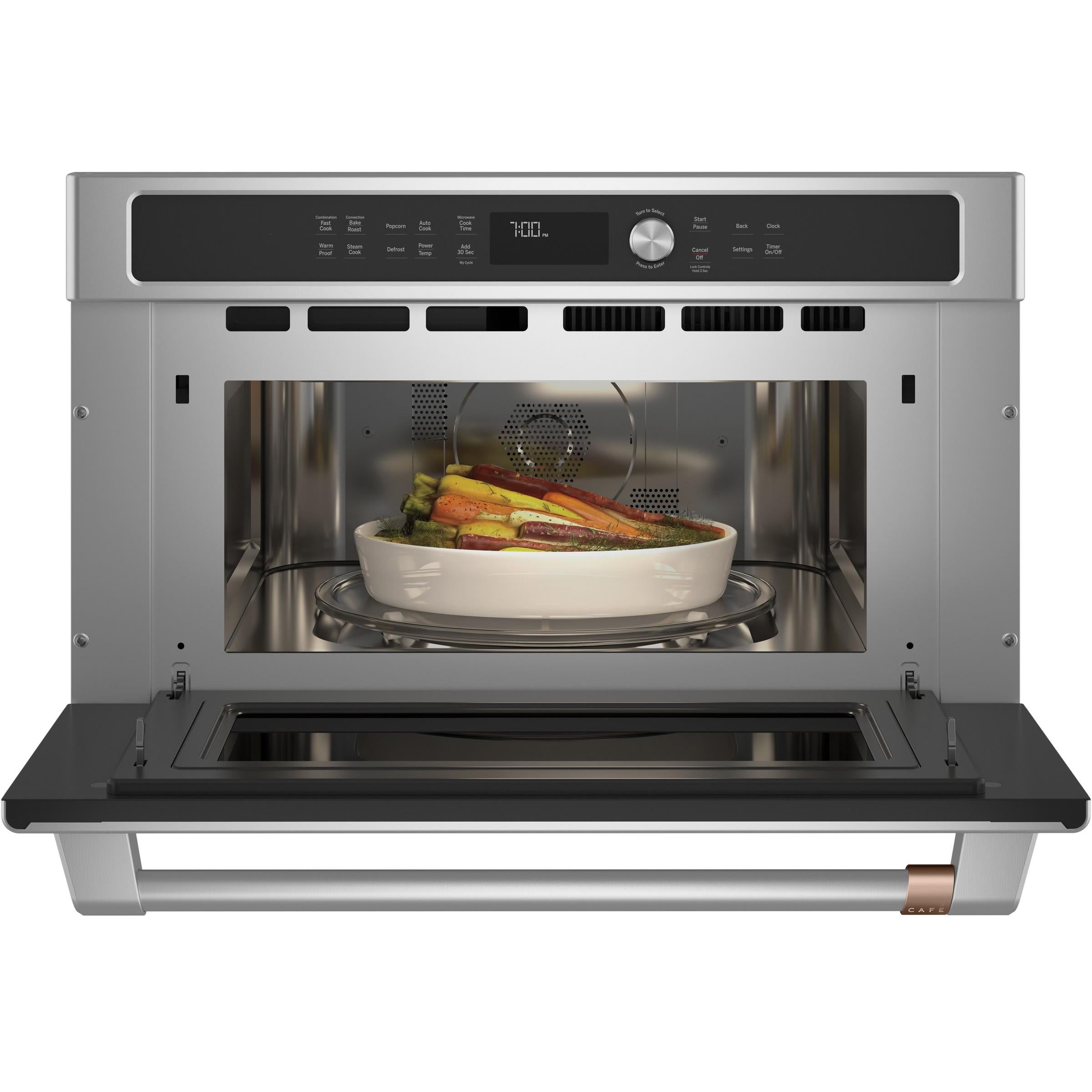 Café 30-inch, 1.7 cu. ft. Built-In Microwave Oven with Convection CWB713P2NS1