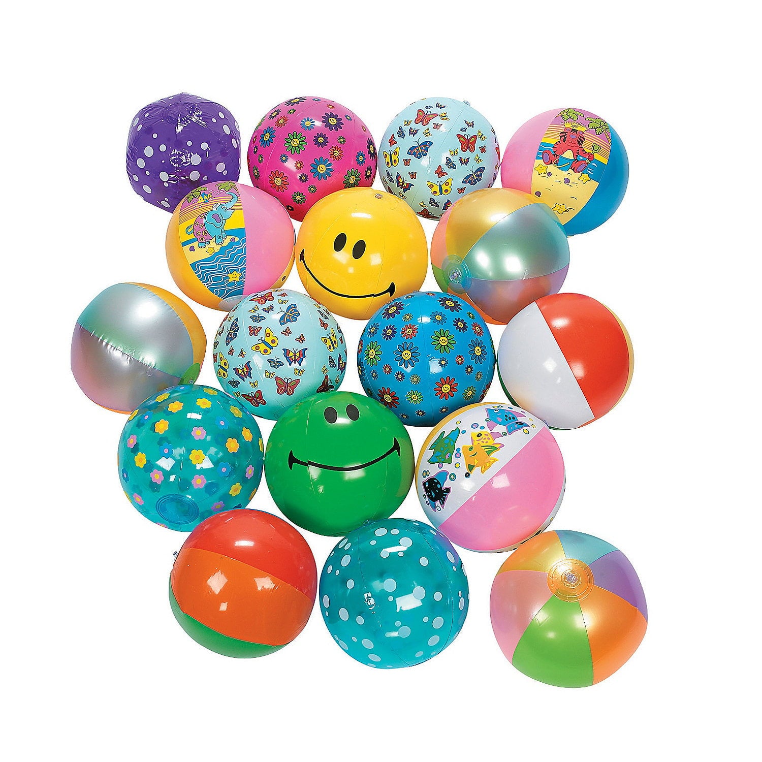 Beach Ball Assortment (25Pc) - Toys - 25 Pieces