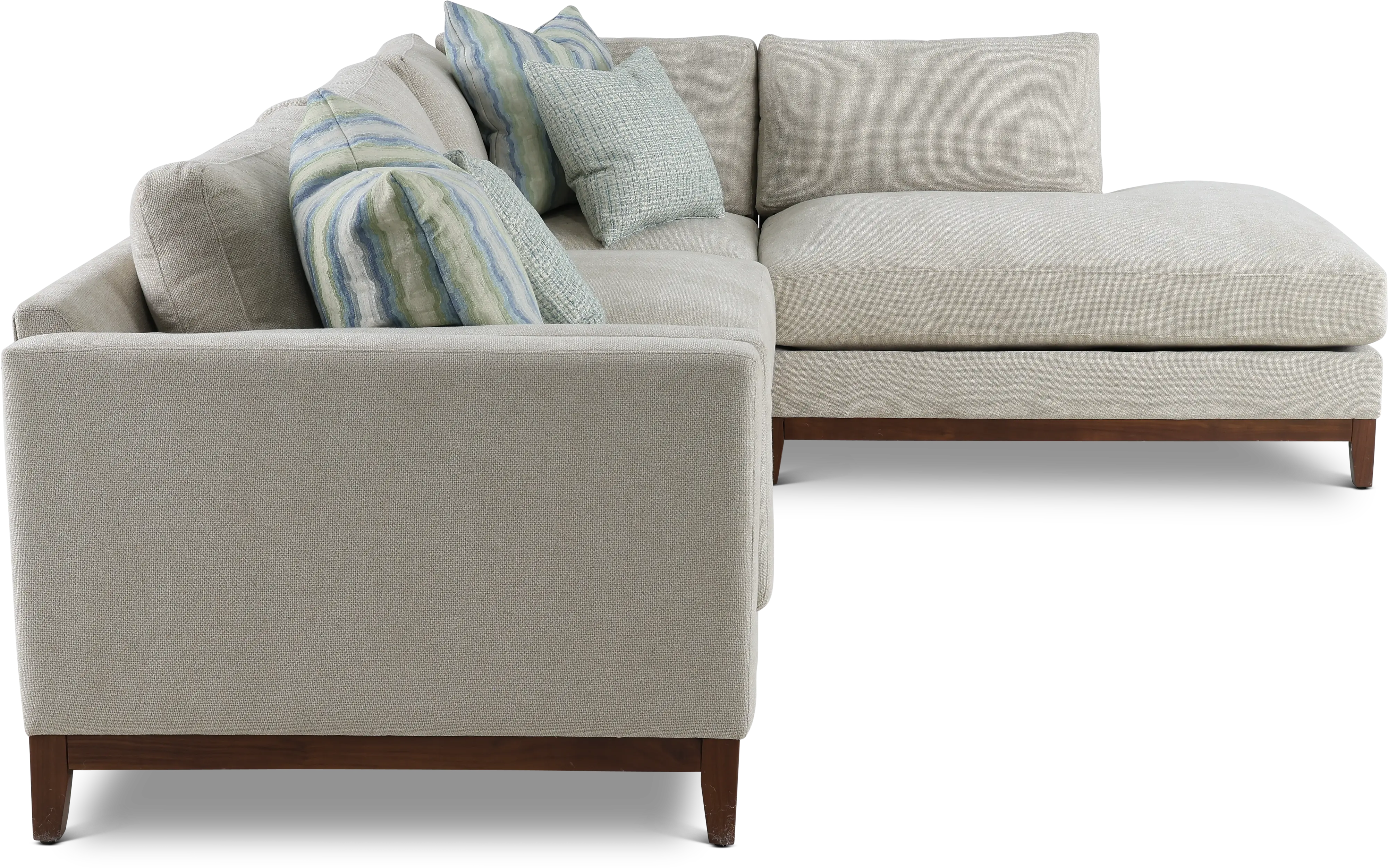 Kelsey Dove Beige 3 Piece Sectional