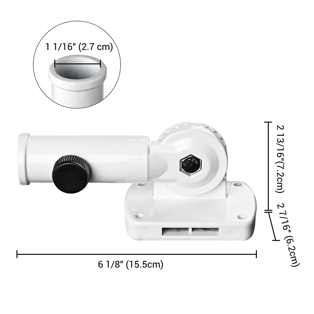 Yescom Adjustable Flag Pole Holder Bracket for 1 inch Pole