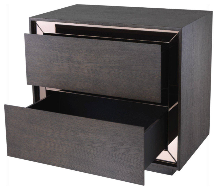 2 Drawer Wooden Side Table  Eichholtz Cabas   Transitional   Side Tables And End Tables   by Oroa   Distinctive Furniture  Houzz