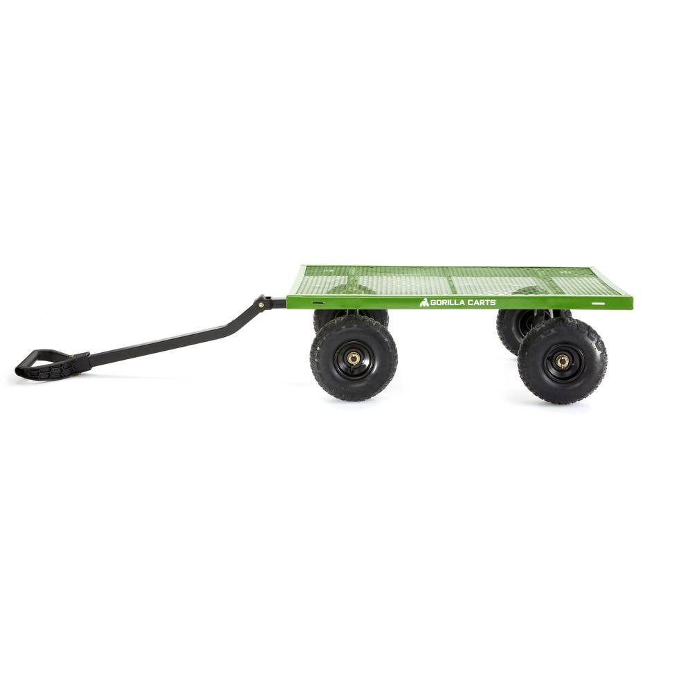 GORILLA CARTS 4 cu. ft. Metal Garden Utility Cart GCG-2140