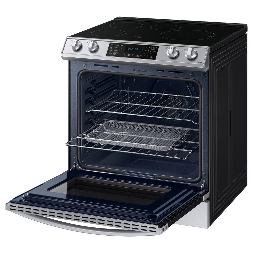  30 in. 6.3 cu. ft. Slide-In Induction Range with Air Fry Convection Oven in Fingerprint Resistant Stainless Steel NE63B8611SS