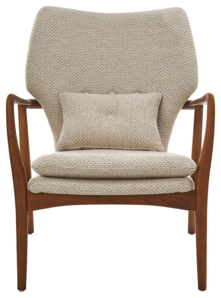 Fabric Upholstered Retro Chair  Pols Potten Peggy   Midcentury   Armchairs And Accent Chairs   by Oroa   Distinctive Furniture  Houzz