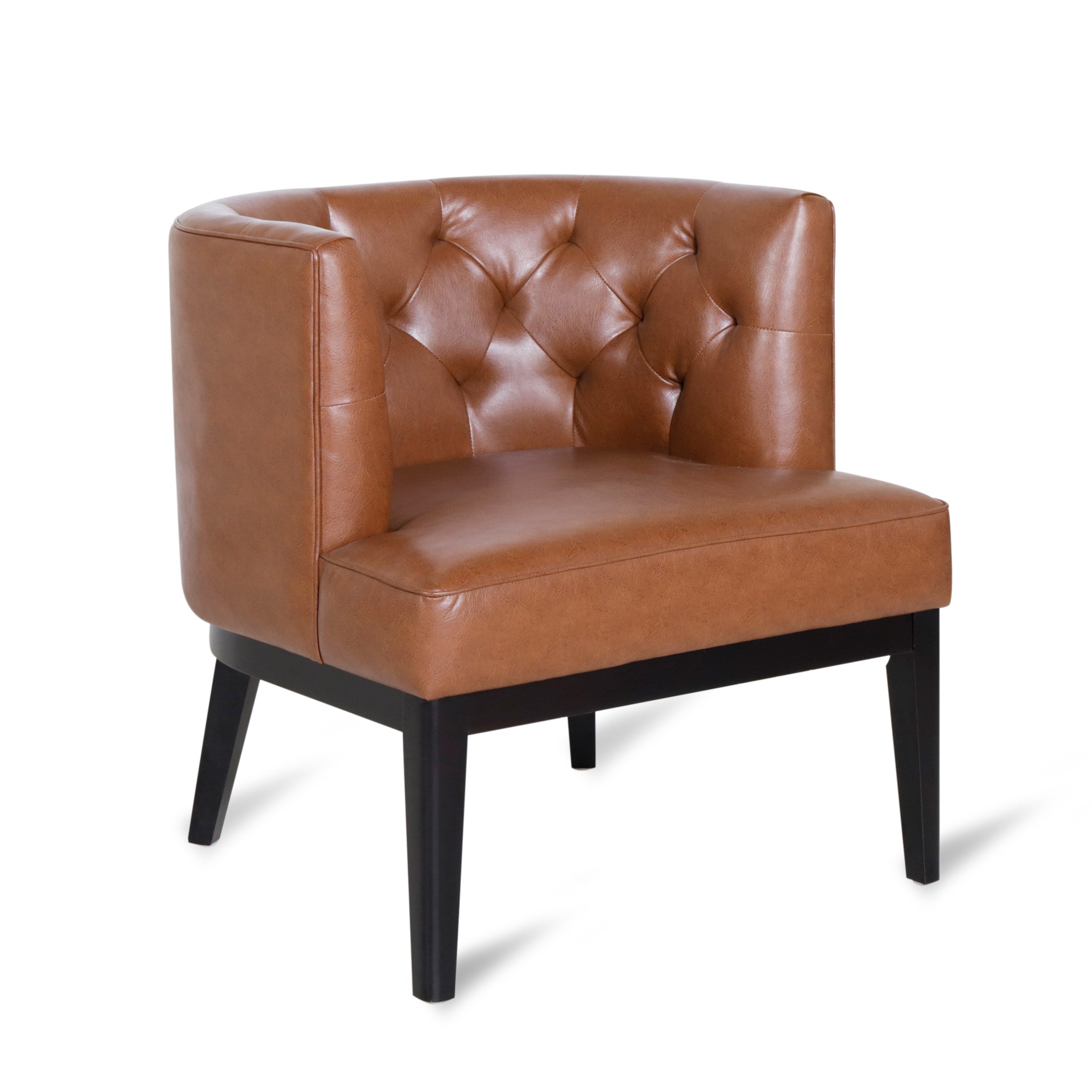 Evans Contemporary Fabric Tufted Accent Chair