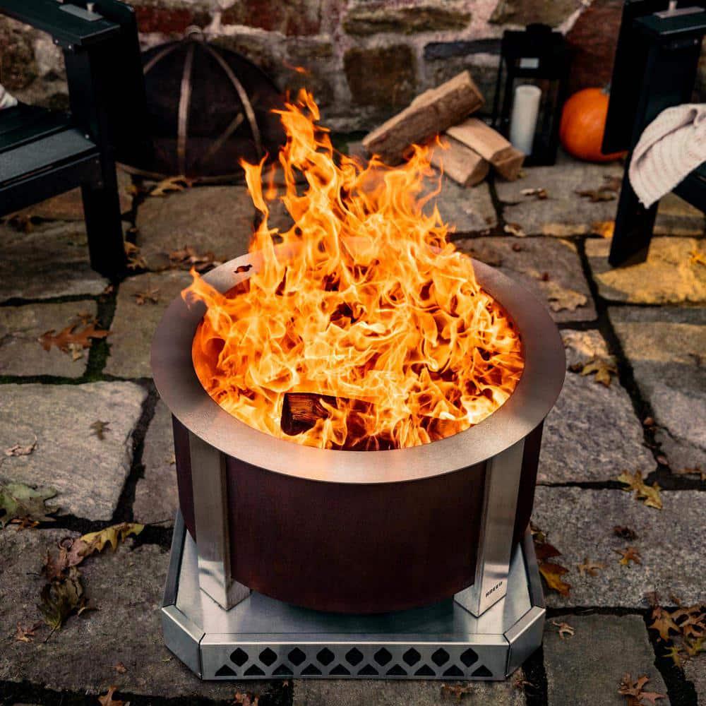 Breeo X Series 24 Smokeless Fire Pit in Corten Steel