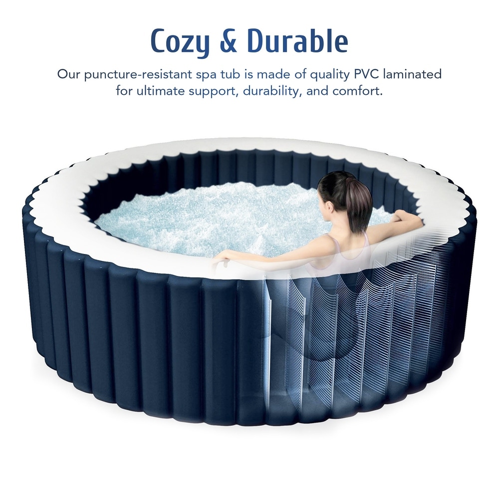 CO Z Round Inflatable Hot Tub  6 Person Blow Up Portable Hot Tub