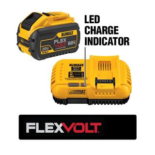 DW FLEXVOLT 20V60V MAX Lithium-Ion 12.0Ah Battery and Fan Cooled Fast Charger DCB612WDCB118