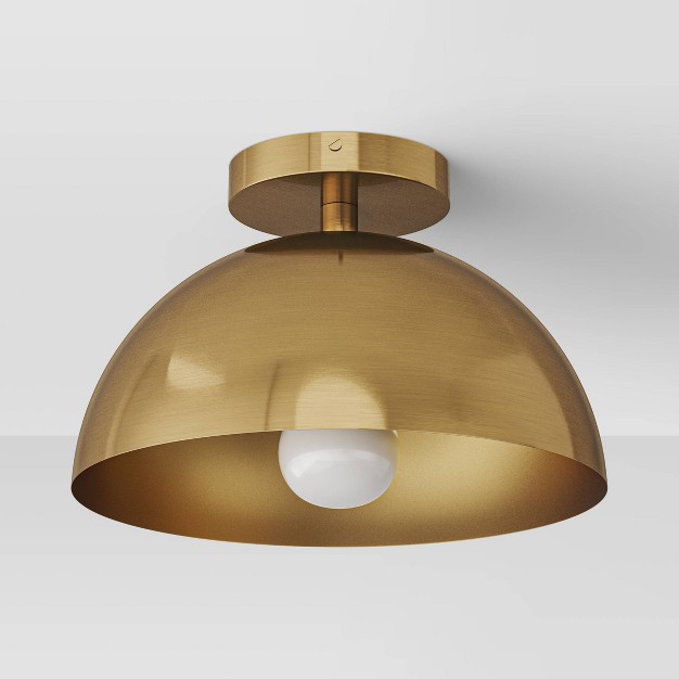 Valencia Flush Mount Ceiling Light Brass