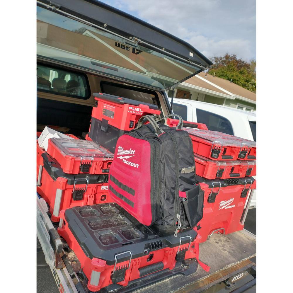 MW PACKOUT 22 in. Medium Red Tool Box with 75 lbs. Weight Capacity 48-22-8424