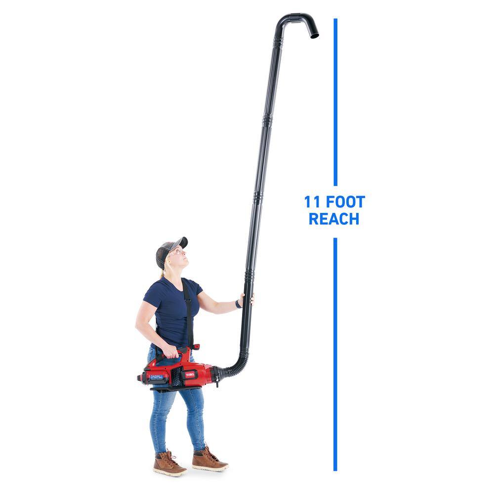 Toro Universal Gutter Cleaning Kit with 11 ft. Reach for Handheld Leaf Blowers Includes Shoulder Strap 51668