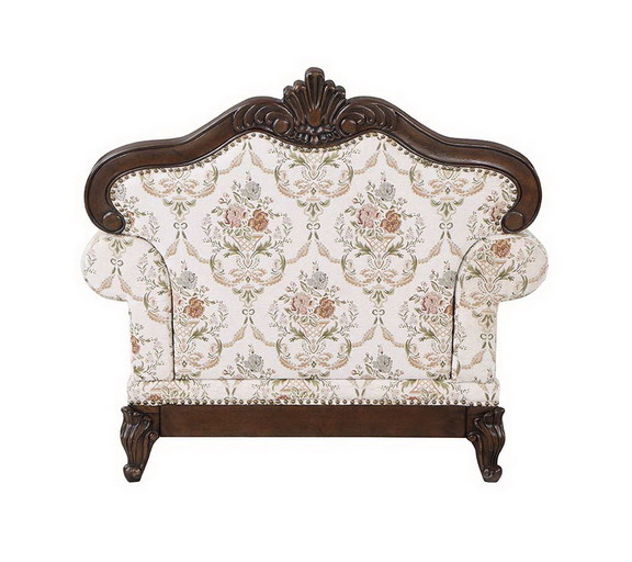 Acme LV01275 Nayla Chair w/Pillow  Pattern Fabric ...