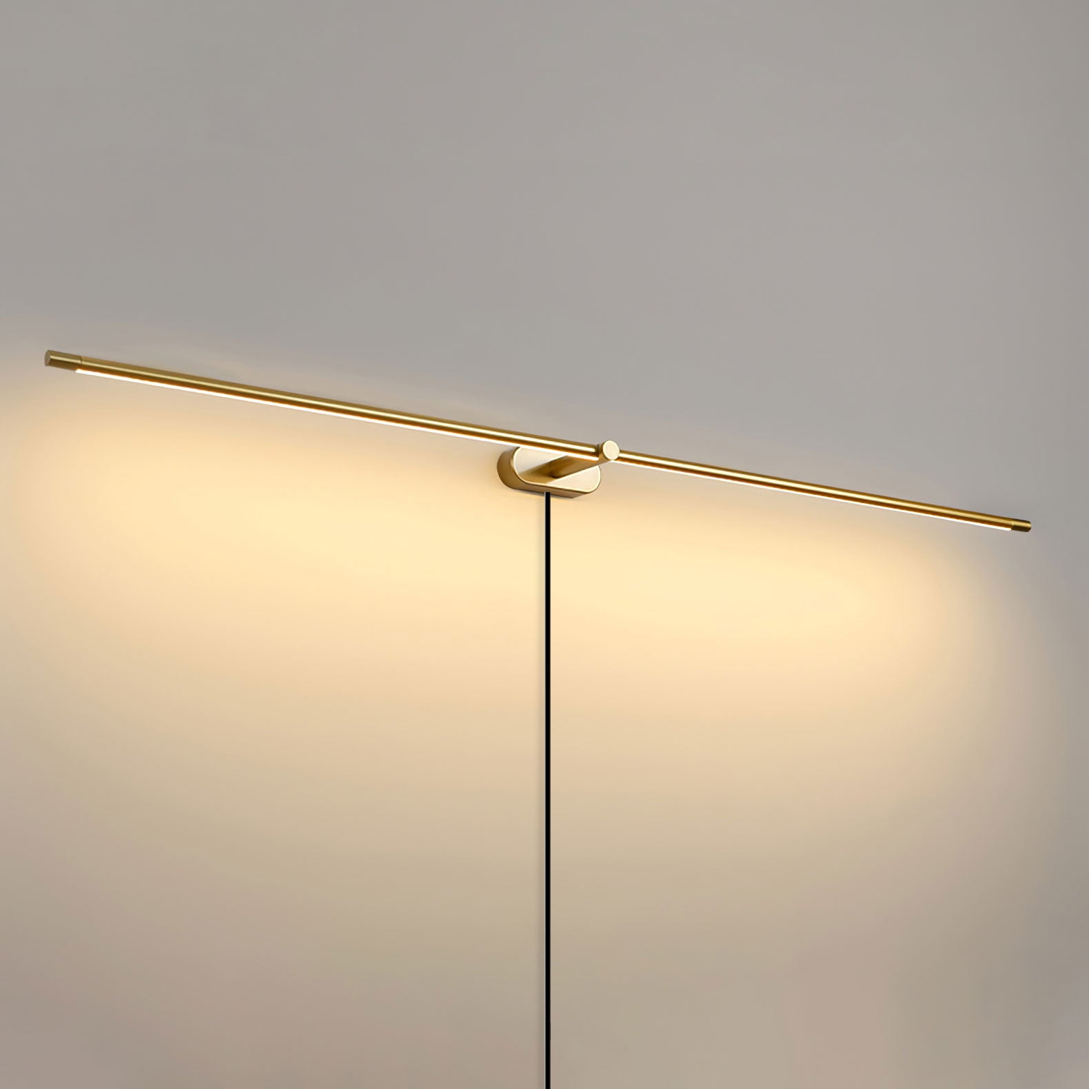 Minimalist Linear Plug-in Wall Lamp