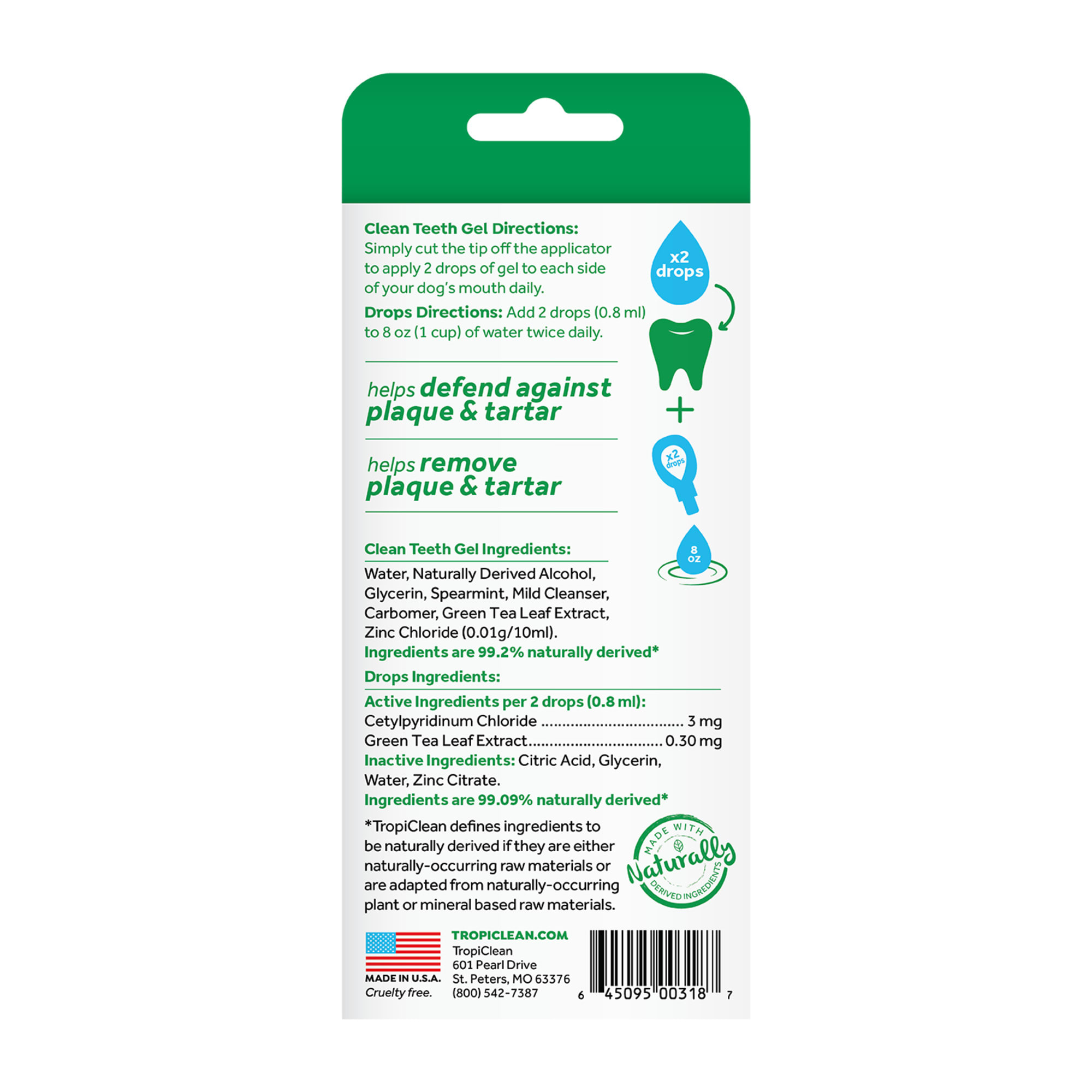 TropiClean Fresh Breath Total Care Kit for Dogs， 4 fl. oz.