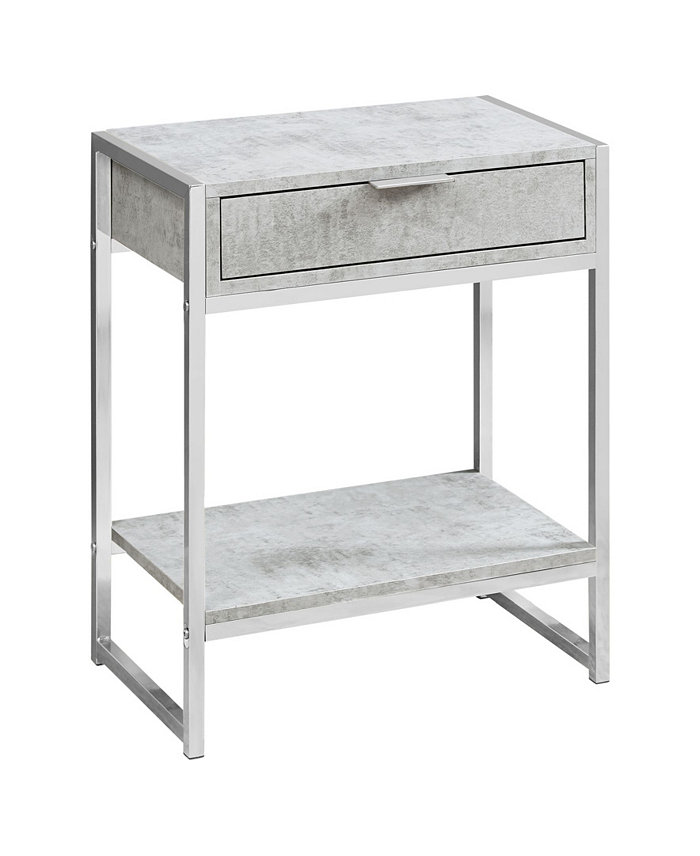 Monarch Specialties Accent Table - 24 H Cement