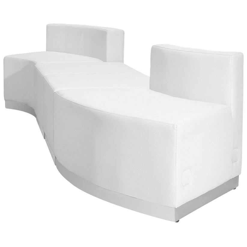 4 PC LeatherSoft Modular Reception Configuration w/Taut Back  Seat   100\