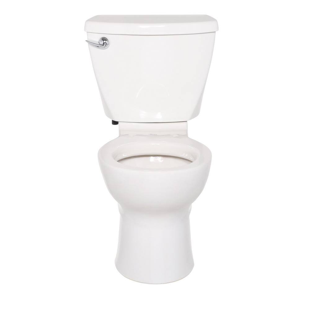 American Standard Cadet 3 PowerWash 10 in. Rough-in 2-Piece 1.28 GPF Single Flush High-Efficiency Round Toilet in White 270DB101.020