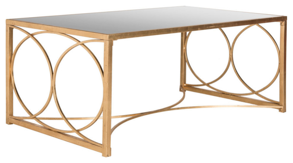 Inez Coffee Table  Antique Gold Leaf   Contemporary   Coffee Tables   by Rustic Home Furniture Deco  Houzz