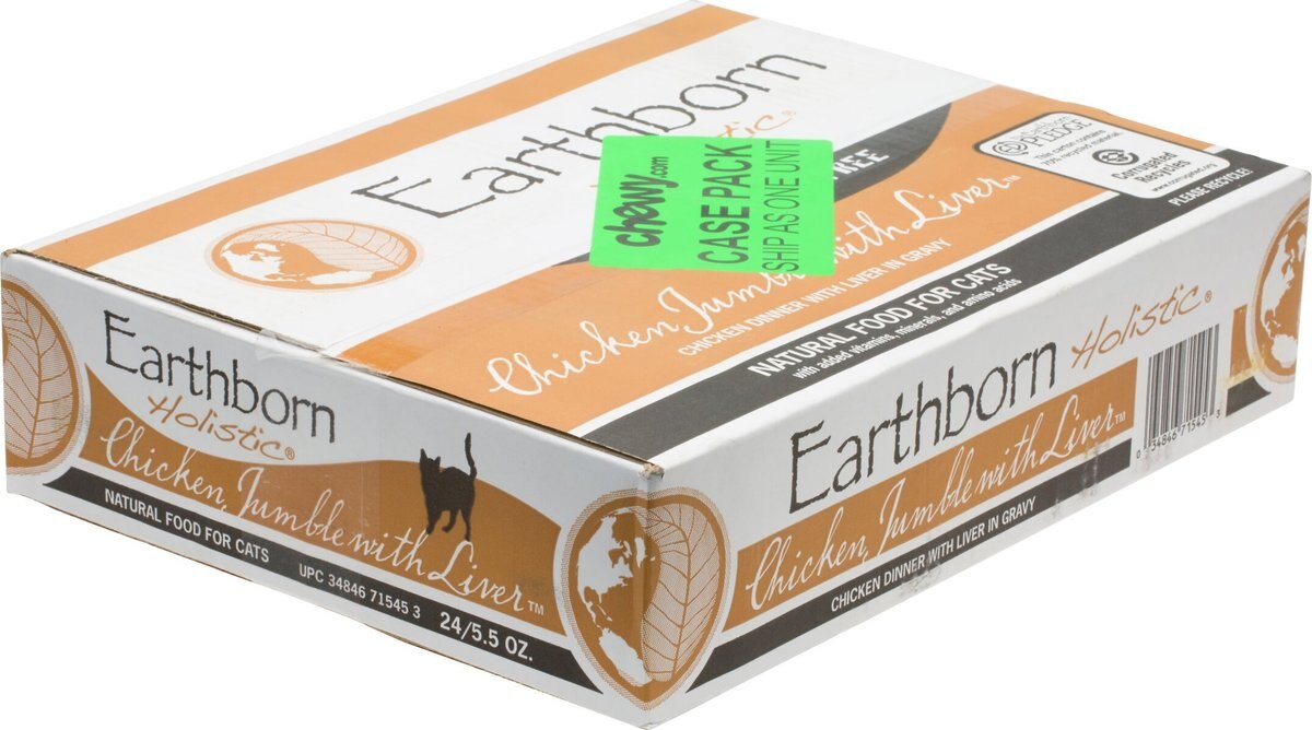 Earthborn Holistic Chicken Jumble with Liver Grain-Free Natural Canned Cat and Kitten Food