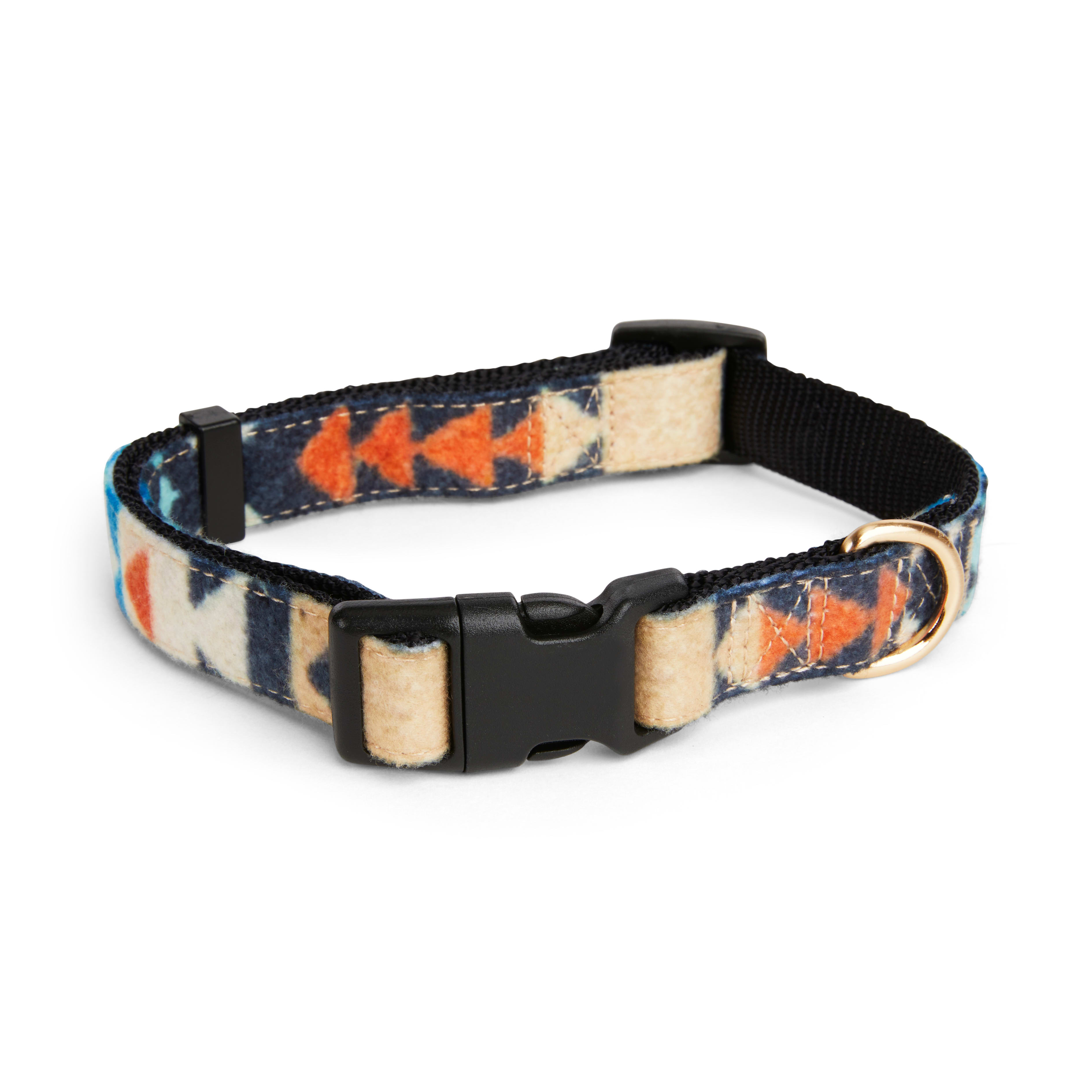 YOULY The Wanderer Multicolor Geo Patterned Dog Collar， Small