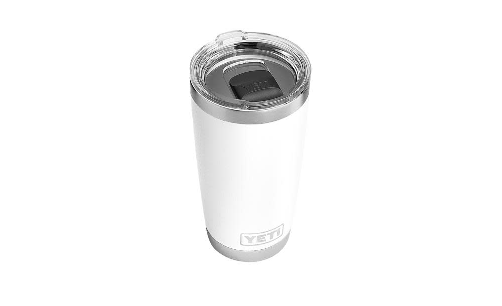 Yeti 20oz. White 18-8 Grade Stainless Steel Rambler Tumbler with Lid