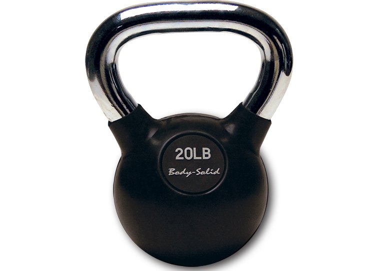 Body-Solid 20 lb Premium Rubber Coated Kettlebell