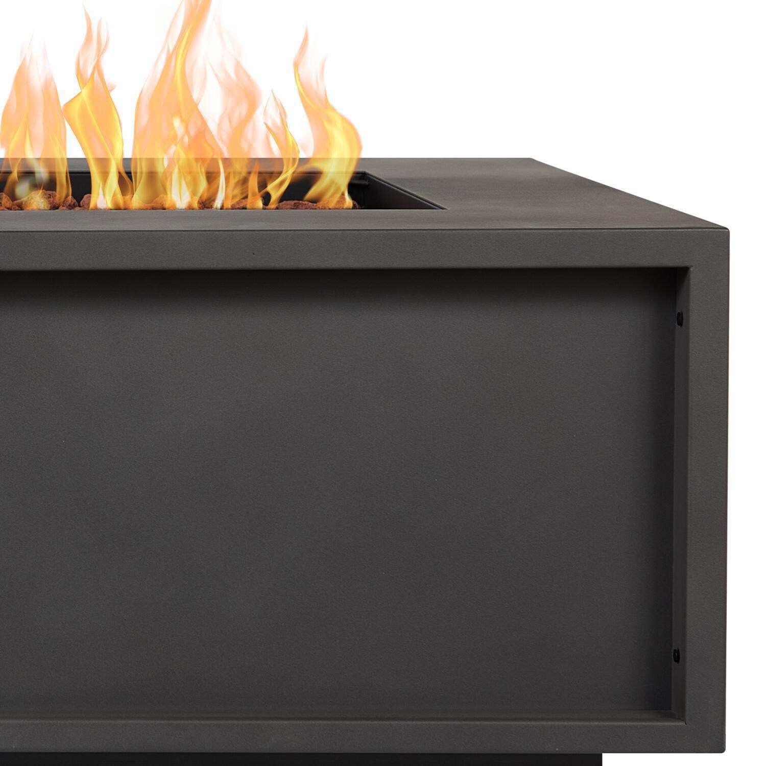 Lakeview Treme 60-Inch Rectangle Propane Gas Fire Table