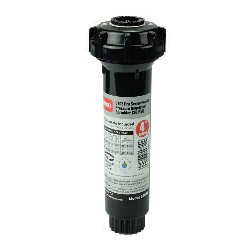 Toro 570Z Pro 4 in. VAN 0 - 360 Pop-Up Pressure-Regulated Sprinkler 54814