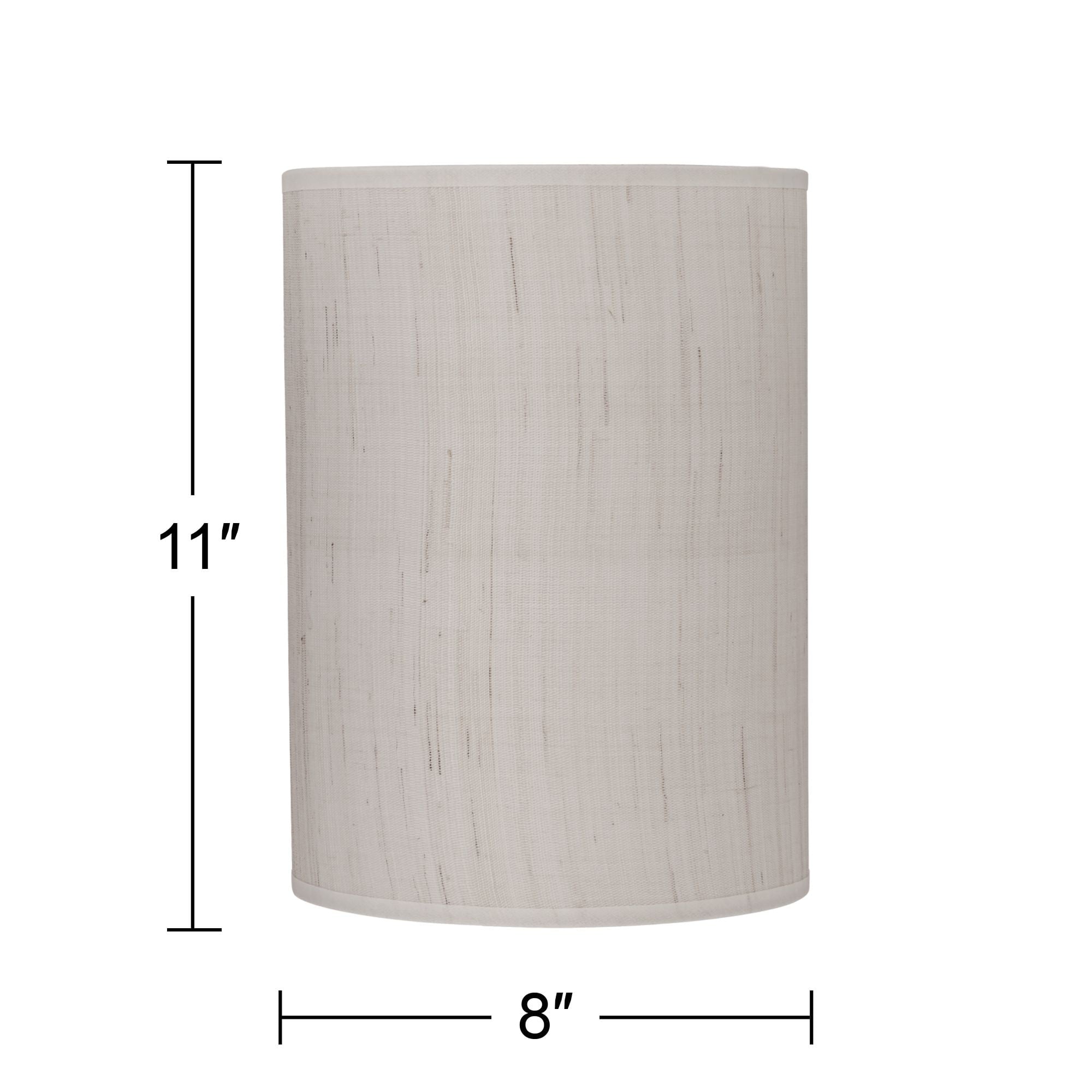 Brentwood Ivory Linen Small Drum Cylinder Lamp Shade 8