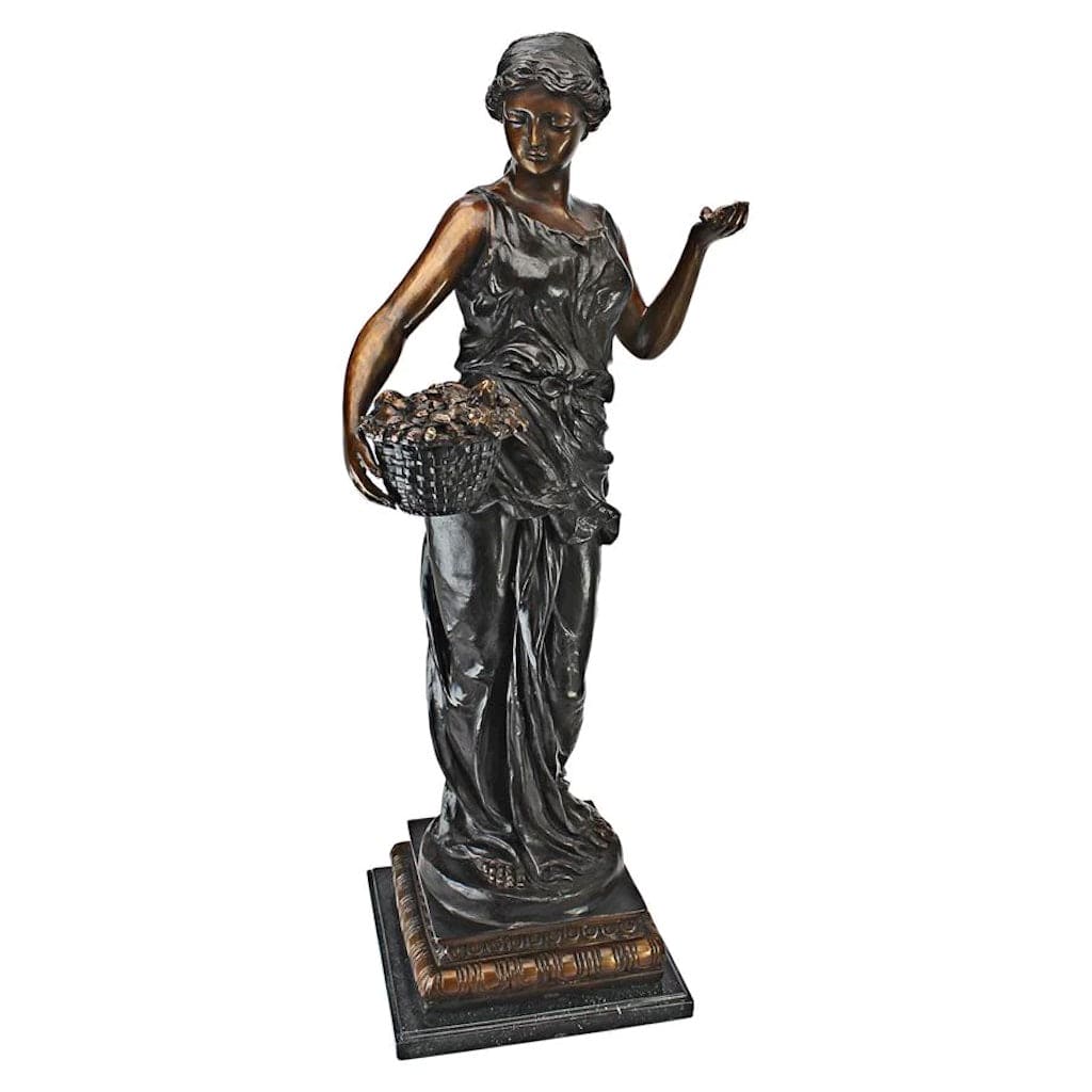 Goddess of Nature Cast Bronze Garden Statue by Design Toscano