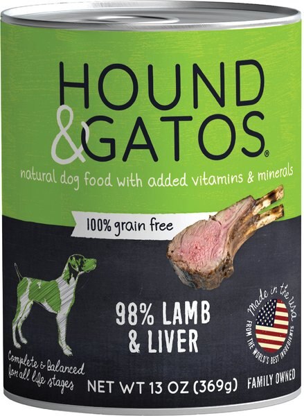 Hound and Gatos 98% Lamb and Liver Grain-Free Canned Dog Food