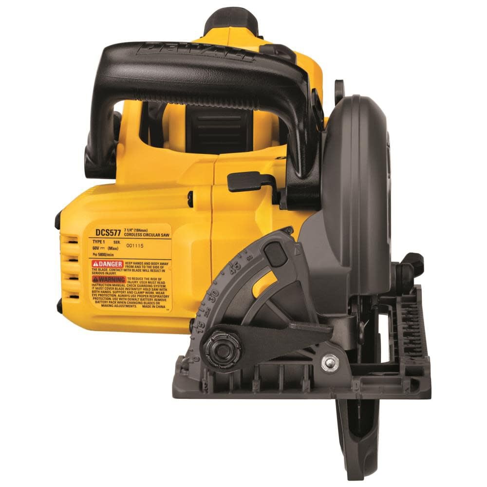 DEWALT FLEXVOLT 60V MAX* 7-1/4 Worm Drive Style Saw (9.0Ah Battery) Kit DCS577X1 from DEWALT