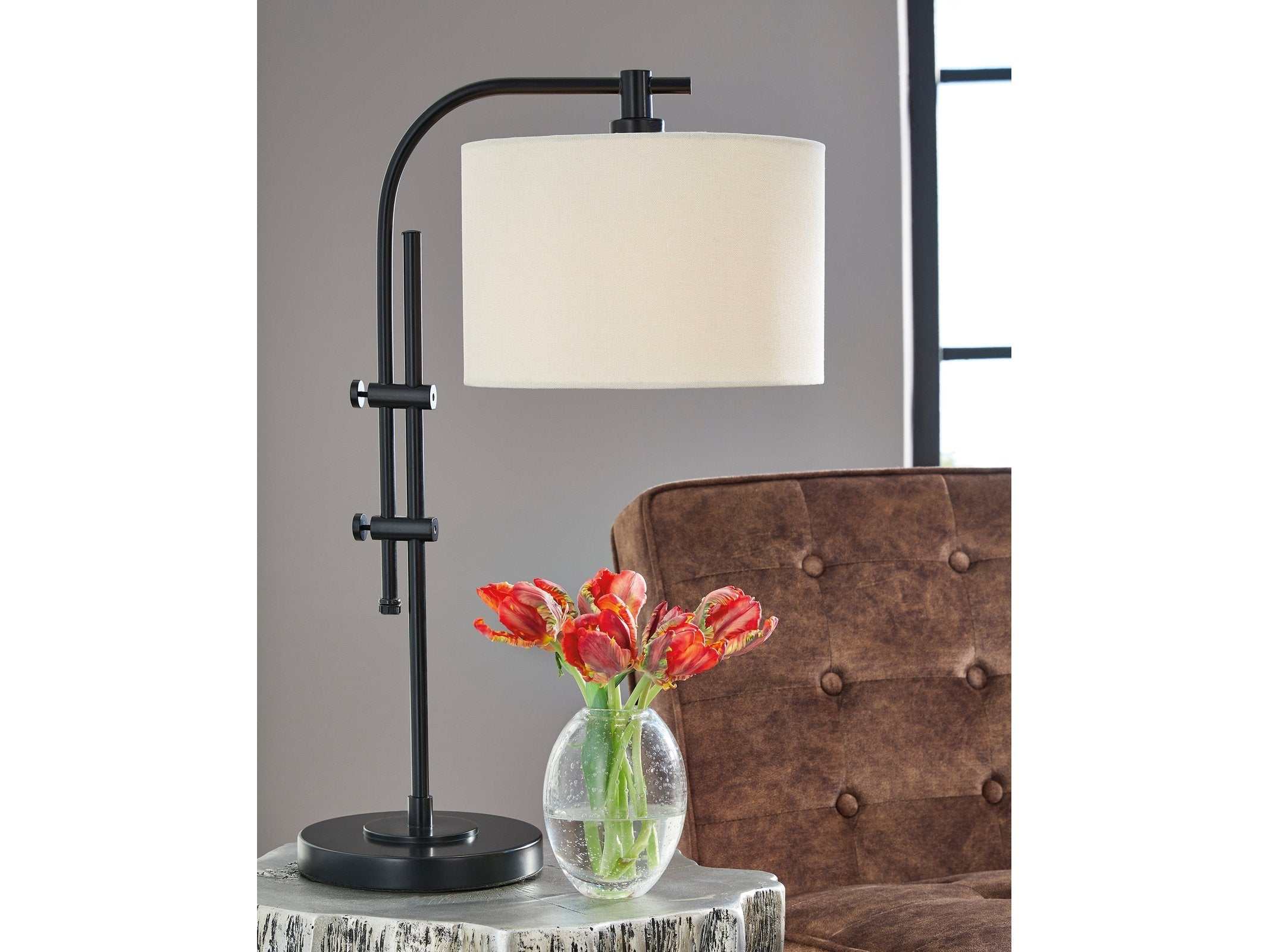 (Online Special Price) Baronvale Black Accent Lamp