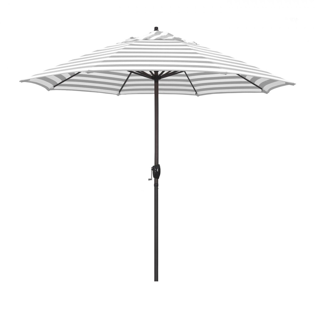 California Umbrella Casa Series 9 Ft Octagonal Aluminum Auto Tilt Patio Umbrella W/ Crank Lift