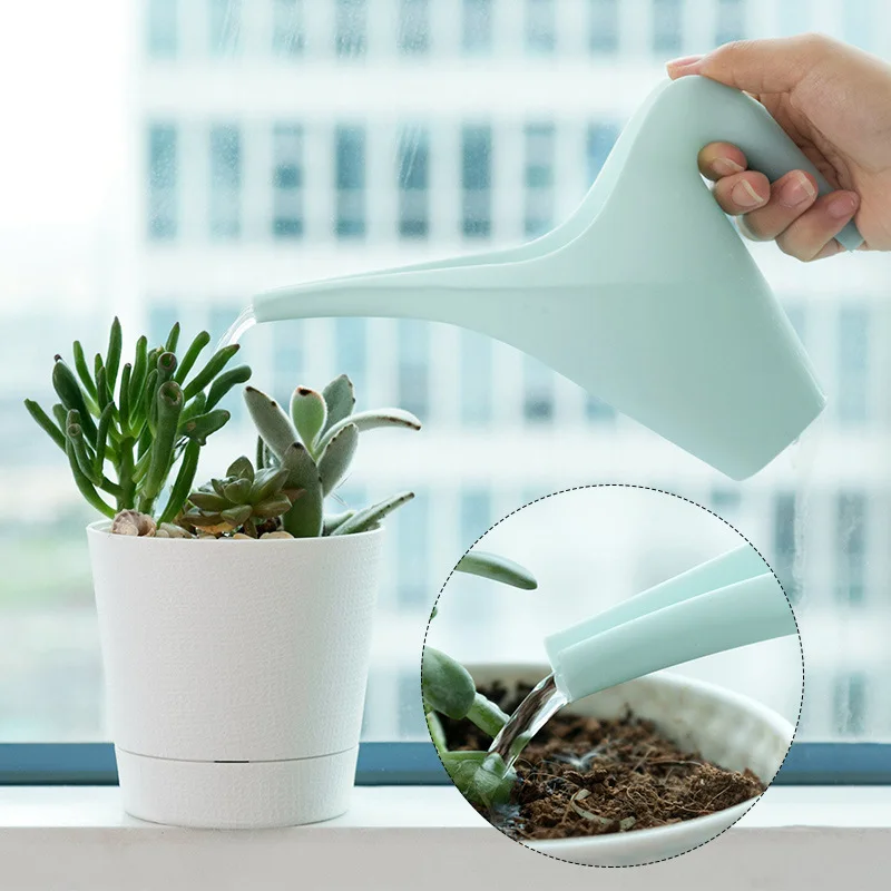 Mini 200ml Plastic Long Mouth Flower Watering Can Garden Plants Watering Pot Sprinkling Plant Watering Tools Garden Supplies