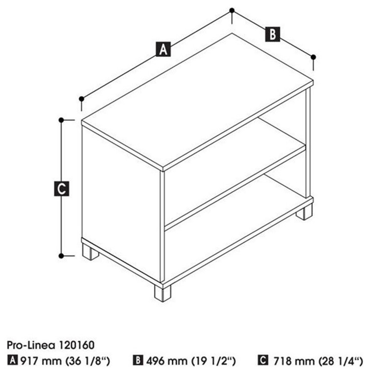 Bestar Pro Linea 2 Shelf Bookcase in White   Contemporary   Bookcases   by Homesquare  Houzz