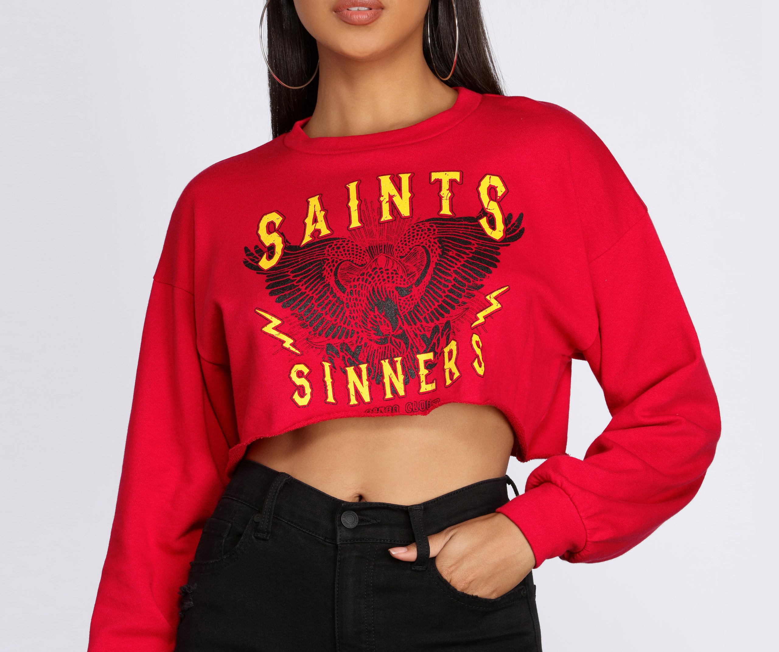 Sinner Crop Crew neck