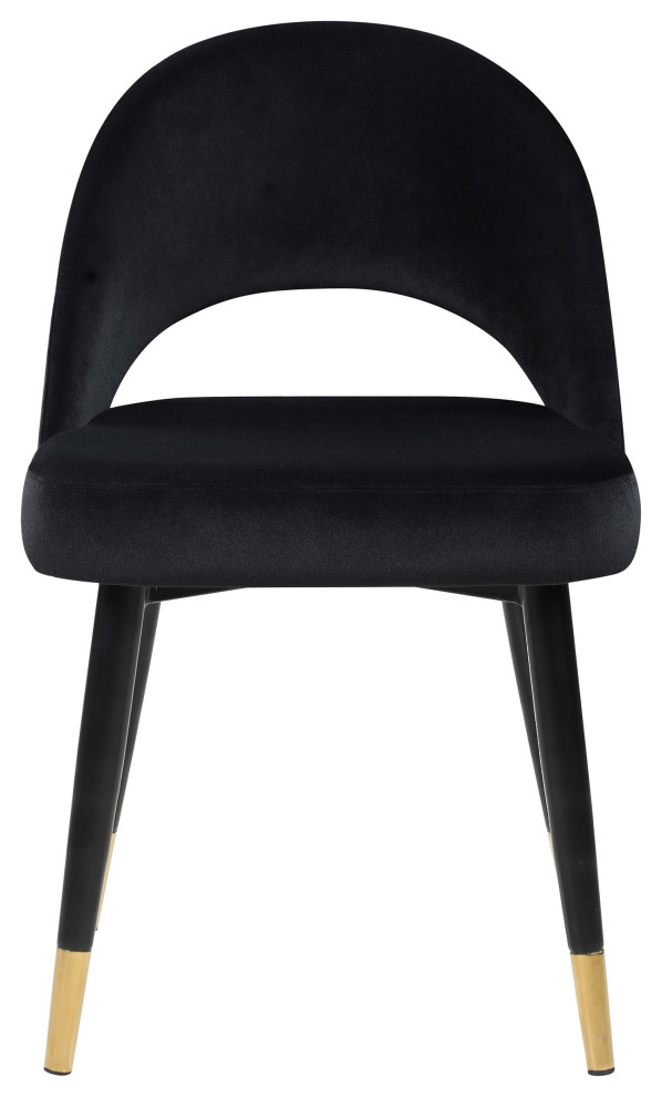 Lindsey Arched Back Upholstered Side Chairs Black  Set of 2   Modern   Dining Chairs   by Modon  Houzz