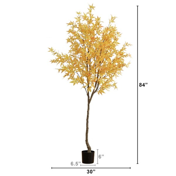 7' Autumn Maple Artificial Fall Tree