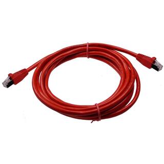 NTW 10 ft. Cat6a Snagless Shielded (STP) Network Patch Cable Red 345-S6A-010RD