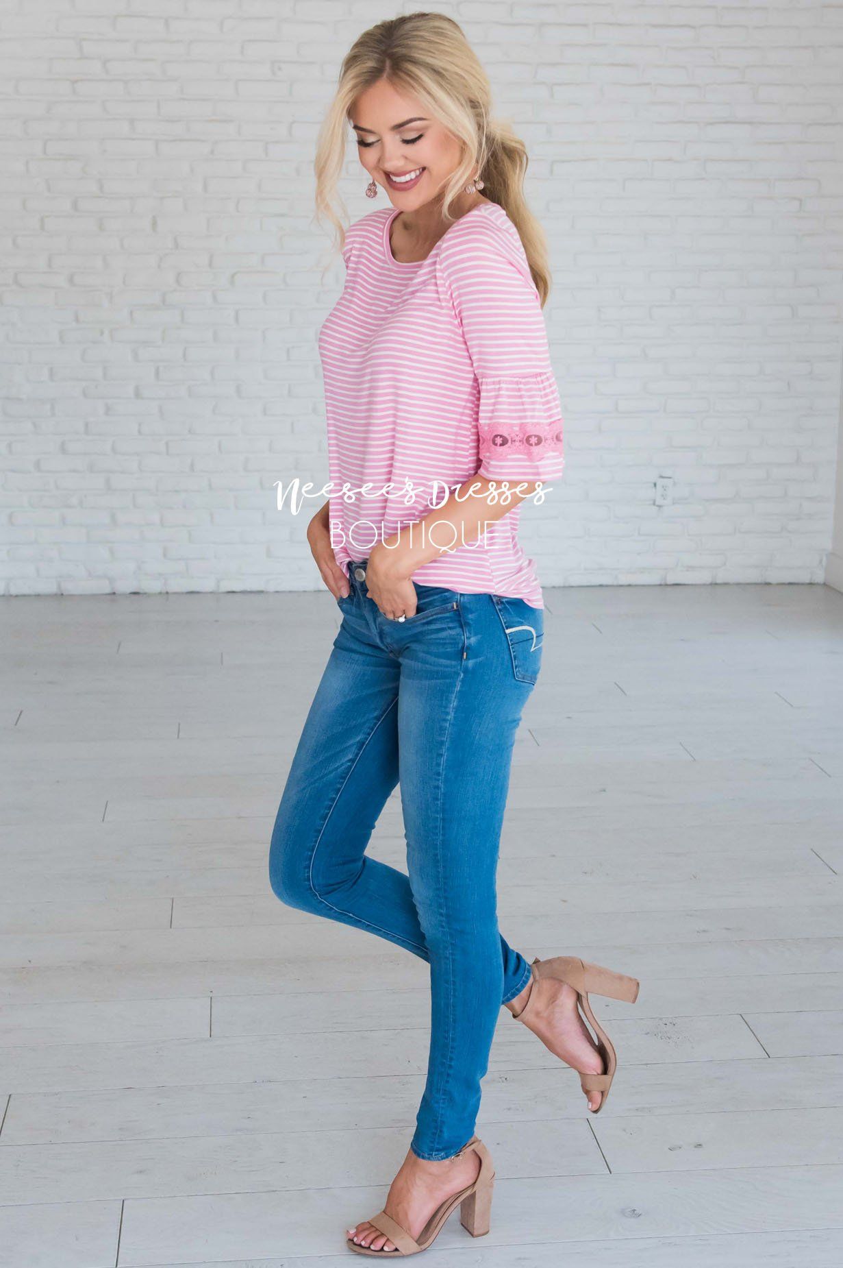 Forget Me Not Bell Sleeve Top