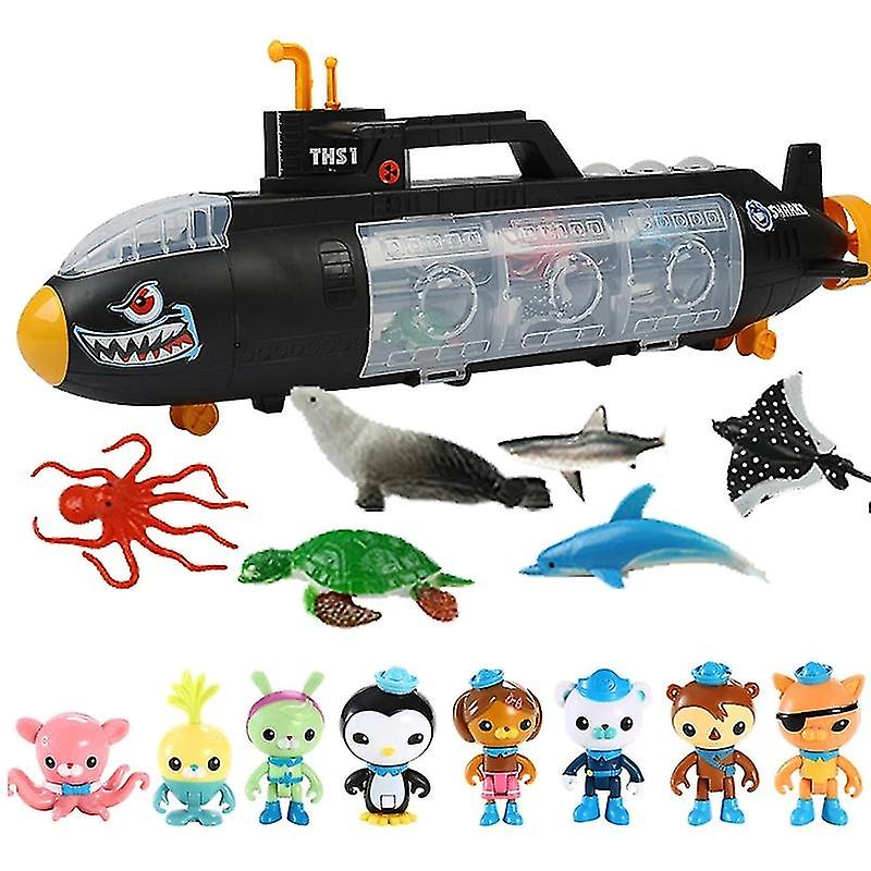 The Octonauts Black Submarine Action Figure Scene Model Toy Children's Day Birthday Gift