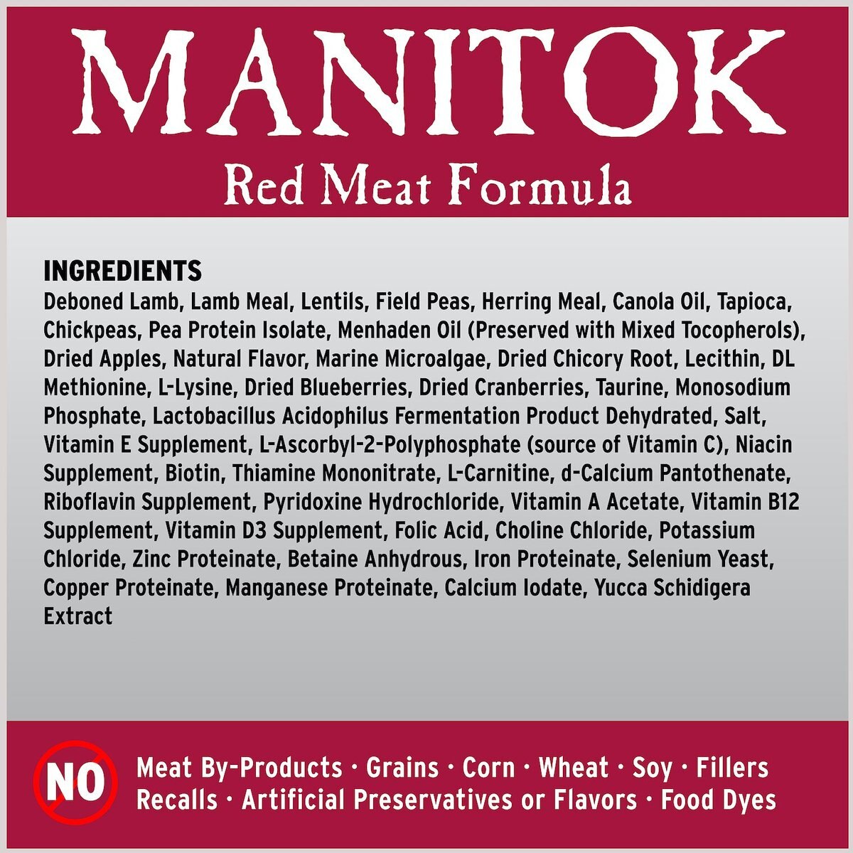 Annamaet Grain-Free Manitok Red Meat Formula Dry Dog Food