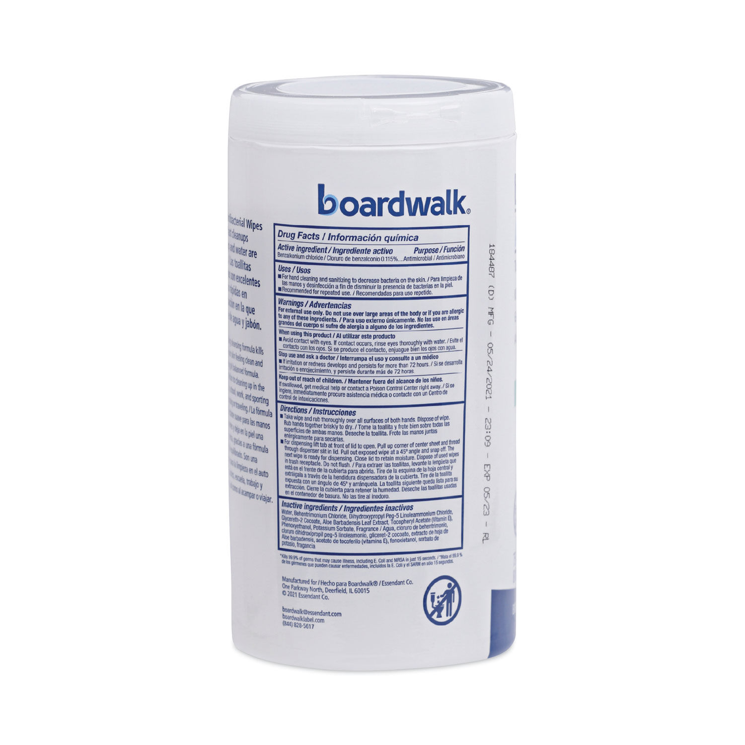 Antibacterial Wipes by Boardwalkandreg; BWK458WA