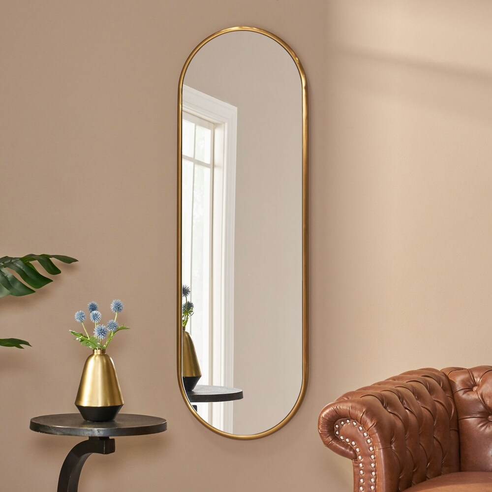 Oldham Contemporary Oval Wall Mirror by Christopher Knight Home   15.50\