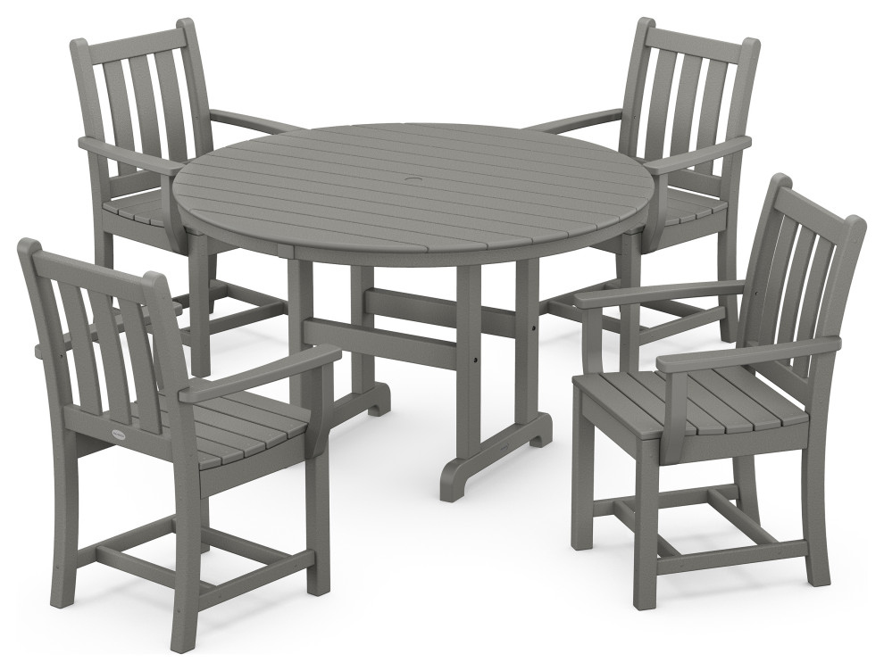 Polywood Traditional Garden 5 Piece Dining Set   Transitional   Outdoor Dining Sets   by POLYWOOD  Houzz