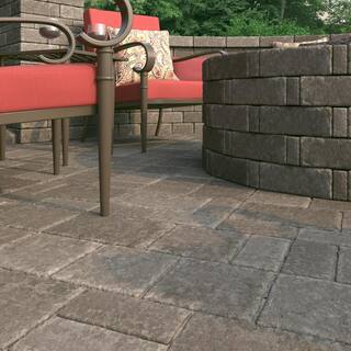 Pavestone RumbleStone Square 7 in. x 7 in. x 1.75 in. Greystone Concrete Paver (288 Pcs.  98 Sq. ft.  Pallet) 91134